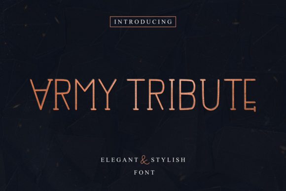 Army Tribute: A Font That Elevates Your Campaign Design