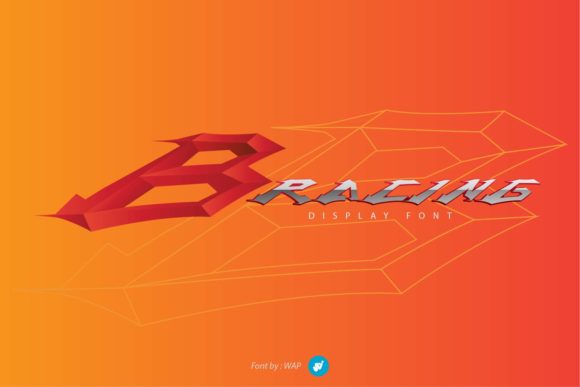 B Racing: A Unique Display Font for Web Design