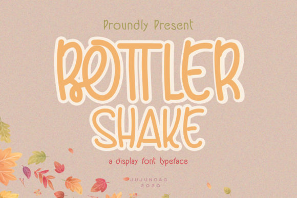 Bottler Shake Font for Editorial Design