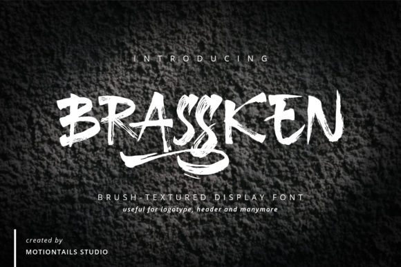 Brassken Font for Halloween Branding