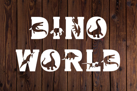 Dino World Font for Creative and Educational Projects