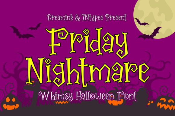Friday Nightmare Font for Editorial Design