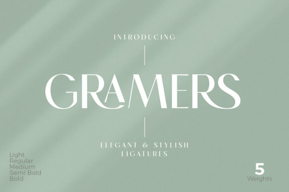 Gramers: A Modern Display Font for Editorial Elegance