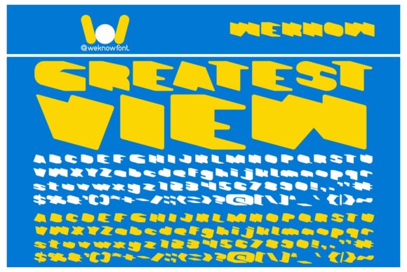 Greatest View Font for Handmade Creations