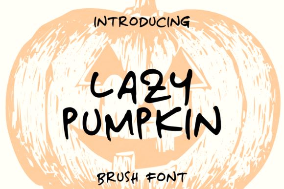 Lazy Pumpkin Font for Halloween-Themed Web Design