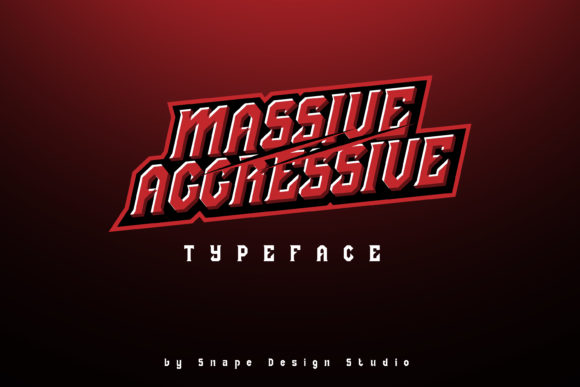 Massive Aggressive Font for Bold Brand Campaigns