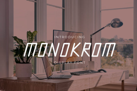 Monokrom: A Display Font for Bold Branding