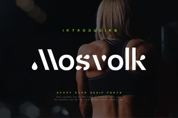 Mosvolk: A Modern Font for Professional Branding