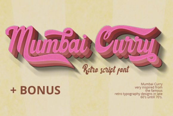 Mumbai Curry Font for Web Design
