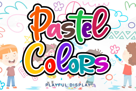 Pastel Colors Font for Web Design