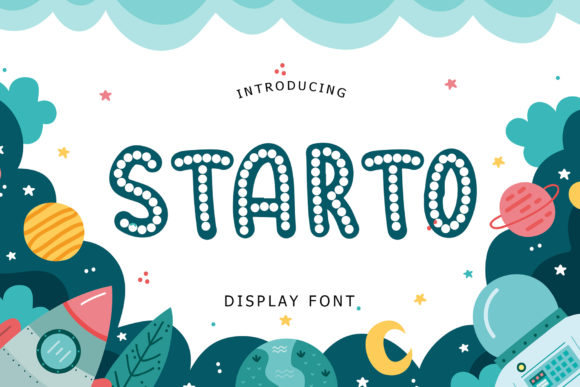 Starto: A Sweet Display Font for Handmade Creations